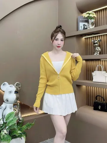 Áo khoác len nón hàng cao cấp ảnh thật