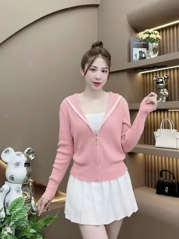 Áo khoác len nón hàng cao cấp ảnh thật