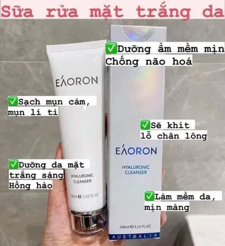 Sữa Rửa Mặt Eaoron Hyaluronic Cleanser Cấp Ẩm Sâu 100ml