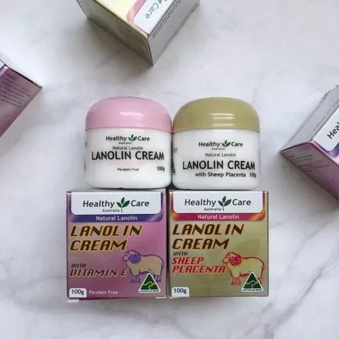 [Hàng Úc] Healthy Care Lanolin Cream With Vitamin E - Kem Dưỡng Da Chống Lão Hóa Nhau Thai Cừu 