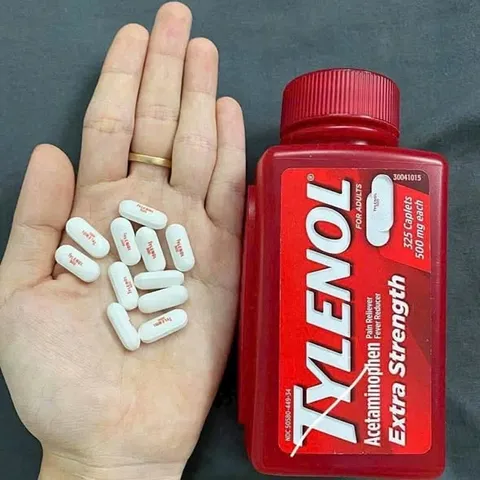  Tylenol Acetaminophen 500mg giảm đau hạ sốt chính hãng Mỹ 320 viên