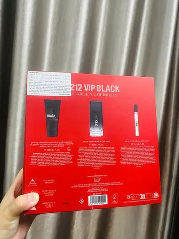 ✨ Set nước hoa Carolina Herrera 212 VIP Black EDP nam tính, lưu hương lâu, chính hãng 100ml+10ml+SG