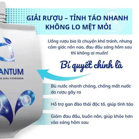 Nước uống ion kiềm Quantum bù khoáng điện giải giúp trung hòa lượng axit trong cơ thể, bù nước nhanh, đào thải độc tố, chống oxy hoá 350ml/ túi