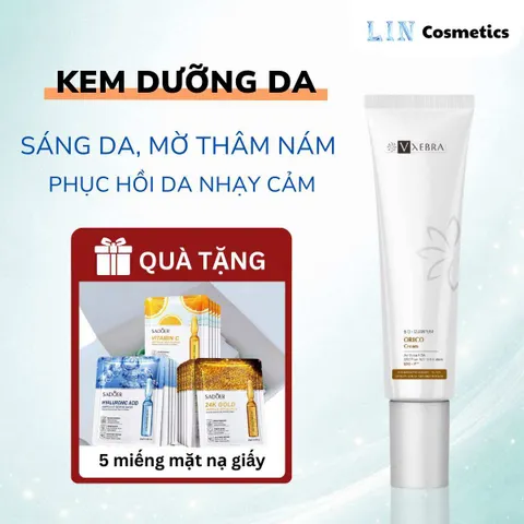 Kem dưỡng da cao cấp dưỡng ẩm sáng da, mờ thâm nám, chống lão hóa VXEBRA tự nhiên lành tính an toàn với da nhạy cảm, bà bầu 50g/tuýp