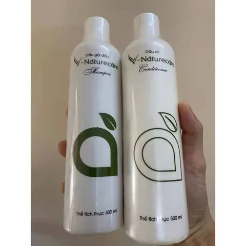 Combo dầu gội dầu xả Vnaturecare phục hồi tóc hư tổn, ngừa tóc rụng cho tóc vào nếp suôn mượt 300ml/ chai