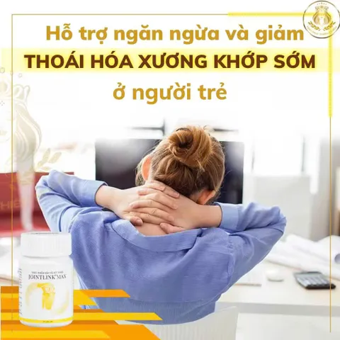 Thực phẩm chức năng xương khớp Jointlink max hỗ trợ ngăn ngừa và giảm thoái hóa xương khớp sớm ở người trẻ. Giúp chắc khỏe xương, ngừa loãng xương 30 viên/ lọ