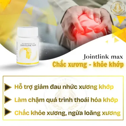Viên uống xương khớp Jointlink max hỗ trợ giảm đau nhức xương khớp, viêm khớp. Giúp chắc khỏe xương 30 viên/ lọ