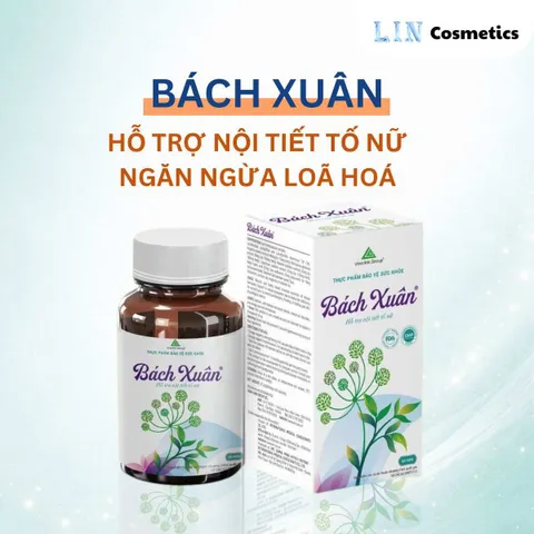 Bách Xuân giúp cải thiện tình trạng rối loạn tiết tố nữ, chống lão hóa, gìn giữ nét xuân.