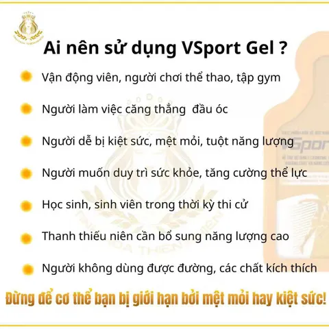 VsportGel thực phẩm bổ sung sức khỏe, bù khoáng cho cơ thể, đặc biệt phù hợp với ai chơi thể thao