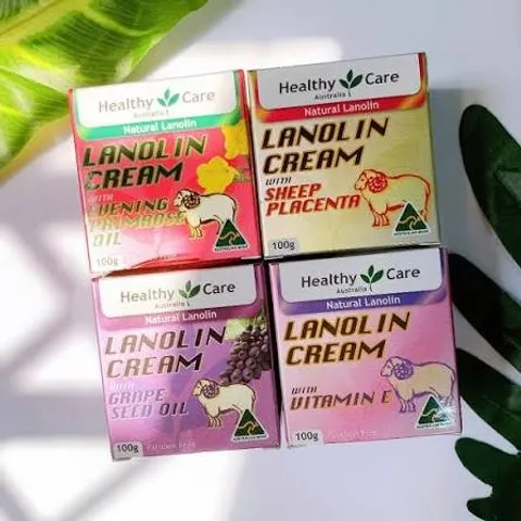 Kem Dưỡng Nhau Thai Cừu Healthy Care Lanolin with Sheep Placenta 100g Chuẩn Úc