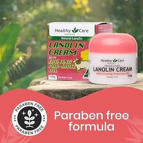 [Hàng Úc] Healthy care lanolin cream with evening primrose oil kem dưỡng tinh dầu hoa anh thảo giúp cải thiện độ đàn hồi da 100g