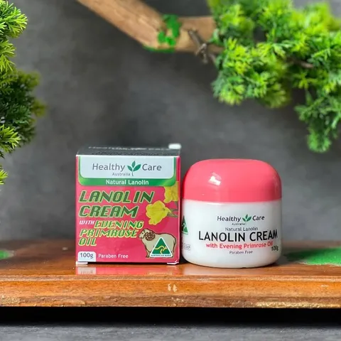 Kem Cừu Với Tinh Dầu Hoa Anh Thảo 100g - Healthy Care Lanolin Cream With Eveing Primrose Oil 