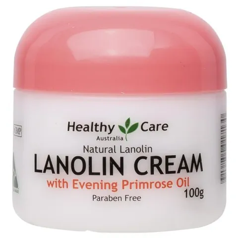 Kem Cừu Với Tinh Dầu Hoa Anh Thảo 100g - Healthy Care Lanolin Cream With Eveing Primrose Oil 