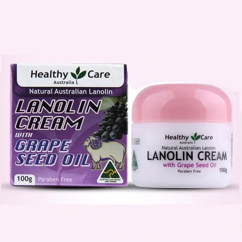 [Hàng Úc] KEM DƯỠNG TRẮNG DA NHAU THAI CỪU LANOLIN CREAM WITH GRAPE SEED OIL - 100G