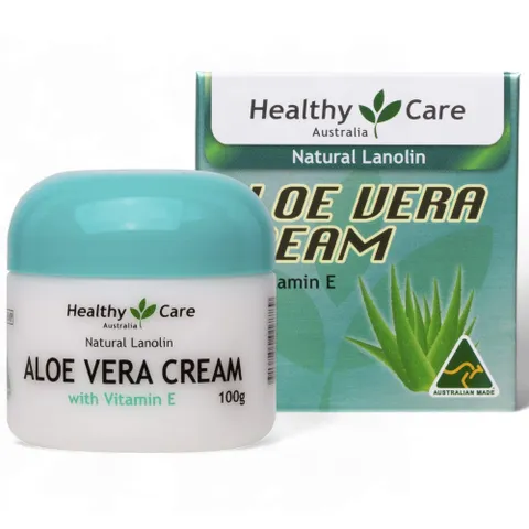 [Hàng Úc] Kem dưỡng da nha đam Healthy Care và vitamin E 100g