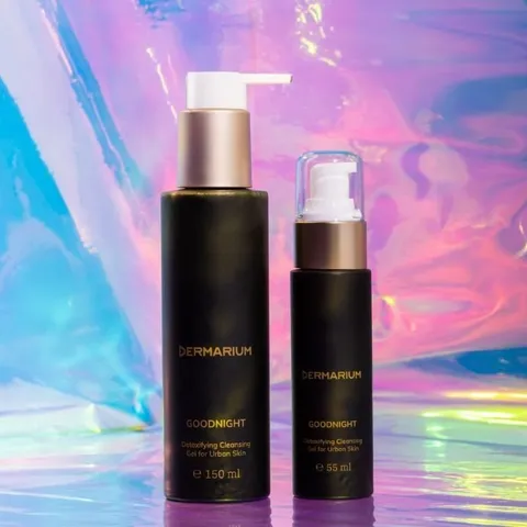 Sữa rửa mặt dạng gel Dermarium Goodnight chứa than hoạt tính làm sạch sâu dịu nhẹ, dung tích 55ml