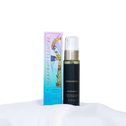 [Dung tích 55ml] Gel Rửa Mặt Than Hoạt Tính Dermarium Goodnight Cleanser 