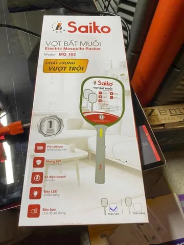 VỢT MUỖI CHỐNG GIẬT SAIKO MQ-102