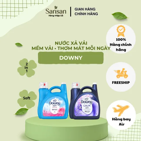 Nước Xả Vải Downy Mỹ Làm Mềm Thơm Lâu – April Fresh 4.44L 257 Lần Giặt / Infusions Calm Lavender & Vanilla