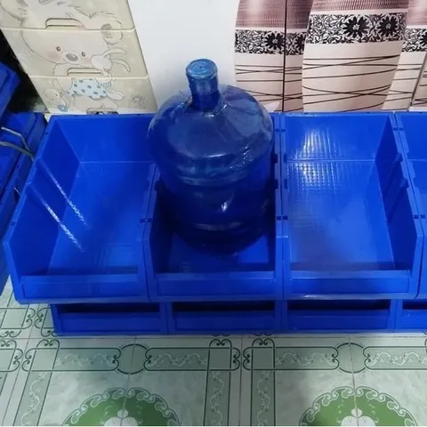 [Combo 4 Cái] Khay Nhựa A9 Đựng Phụ Tùng Máy Móc - Kệ Dụng Cụ Xếp Tầng Hòa An Plastic KT 48x30x18cm