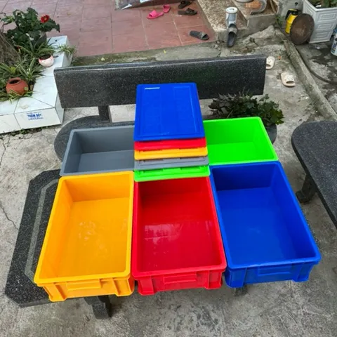 Khay nhựa đựng linh kiện,phụ tùng Hòa An Plastic B4 Dài 50cm Rộng 34cm Cao 17cm nhựa siêu dày