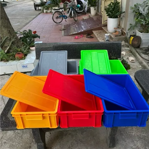 Khay nhựa đựng linh kiện,phụ tùng Hòa An Plastic B4 Dài 50cm Rộng 34cm Cao 17cm nhựa siêu dày