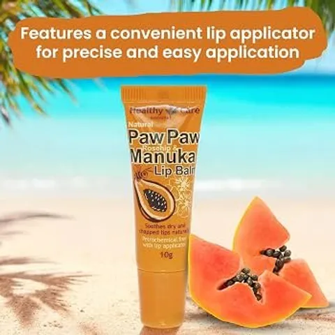 Son Dưỡng Môi Đa Năng Healthy Care Paw Paw 10g - Mật Ong Manuka & Dầu Tầm Xuân Phục Hồi, Giảm Nứt Nẻ (1 tuýp)