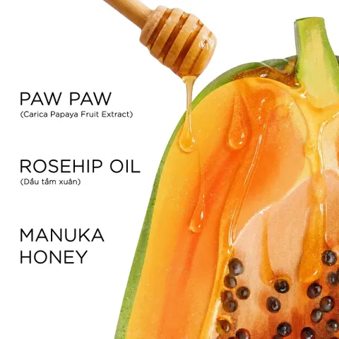 Son Dưỡng Môi Mật Ong Manuka & Đu Đủ Healthy Care Paw Paw Lip Balm 10g Úc Hỗ Trợ Khô Nứt Nẻ Môi