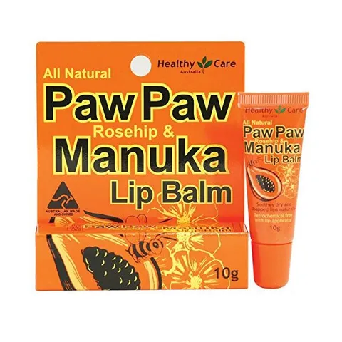 Son Dưỡng Môi Đa Năng Healthy Care Paw Paw 10g - Mật Ong Manuka & Dầu Tầm Xuân Phục Hồi, Giảm Nứt Nẻ (1 tuýp)