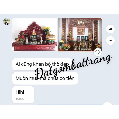 Đồ Thờ Cúng Cao Cấp Bát Tràng - Bộ Thờ Cúng Men Rạn Đắp Nổi - Bát Hương lư hương - bộ thờ gia tiên