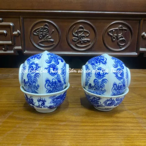 Đồ Thờ Cúng Cao Cấp Hàng Nghệ Nhân Bát Tràng - Bát Hương,Lọ hoa,Chóe,Kỷ,Mâm Bồng đồ thờ men trắng