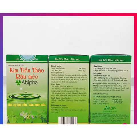 Kim tiền thảo Râu mèo abipha hỗ trợ sỏi thận, sỏi bàng quang, sỏi mật, sỏi đường tiết niệu 