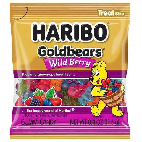 Kẹo dẻo Haribo Gummi Candy Happy Mix 120 gói của Mỹ