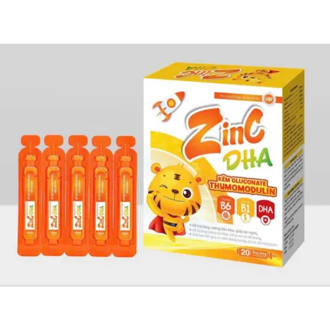 Zinc DHA ăn ngon ngủ tốt vitamin tăng đề kháng, kích thích ăn ngon kẽm sắt 20 ống ml 