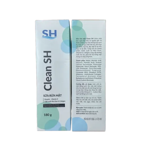 Sữa Rửa Mặt Clean Sh Làm Sạch Dịu Nhẹ, Dùng Cho Mọi Loại Da - 180g