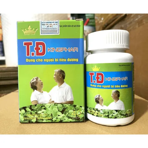 T.D Kingphar giảm đường huyết, giảm mỡ trong máu, cao huyết áp cho người mắc tiểu đường