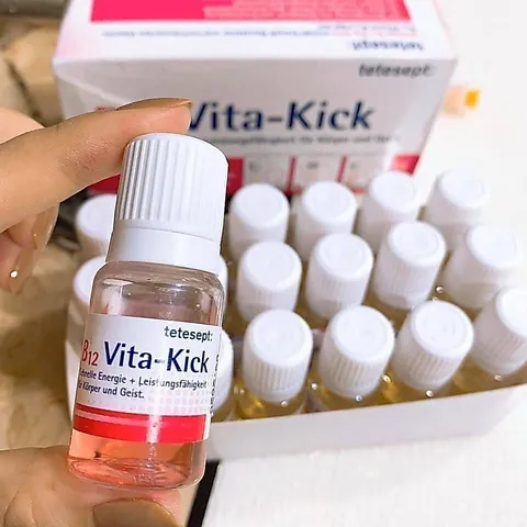 Tetesept B12 Vita Kick hộp 18 ống hàng nội địa Đức