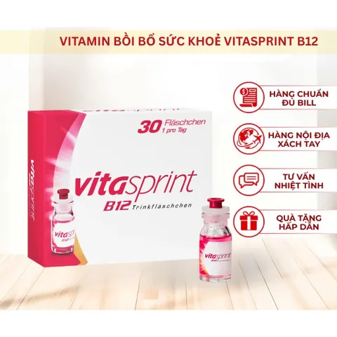 Vitasprint B12 Cho Người Cần Phục Hồi Sức Khỏe - Hộp 30 ống