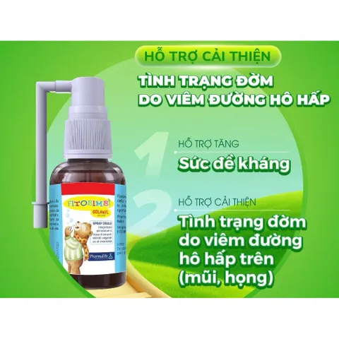 Golanil Fitobimbi xịt sát khuẩn cổ họng cho em bé
