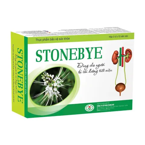 STONEBYE – Giải Pháp Cho Người Bị Sỏi Đường Tiết Niệu hộp 3 vĩ x 10 viên