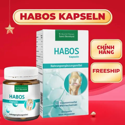 [SANCT BERNHARD] Viên uống HABOS hỗ trợ khớp, tăng tiết dịch khớp, khớp chắc khỏe và dẻo dai 60viên