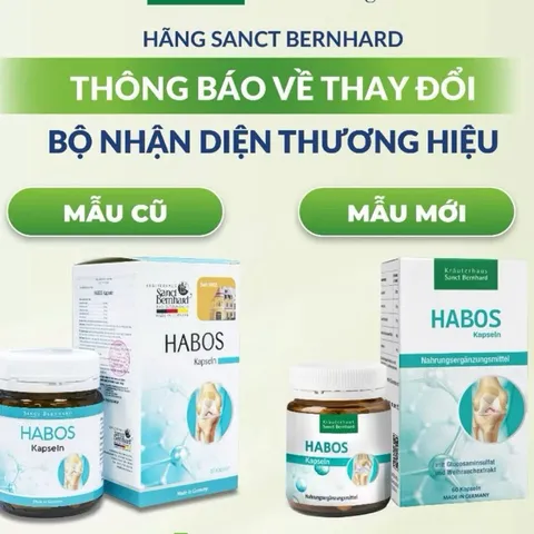 [SANCT BERNHARD] Viên uống HABOS hỗ trợ khớp, tăng tiết dịch khớp, khớp chắc khỏe và dẻo dai 60viên
