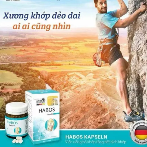 [SANCT BERNHARD] Viên uống HABOS hỗ trợ khớp, tăng tiết dịch khớp, khớp chắc khỏe và dẻo dai 60viên