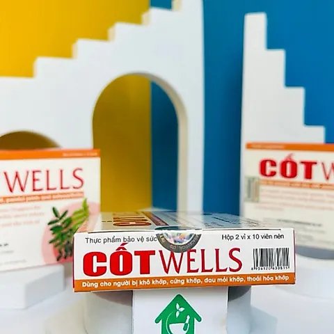 CỐT WELLS -CỐTWELLS hỗ trợ cho người khô cứng khớp đau mỏi khớp, thoái hoá khơp hộp 30 viên