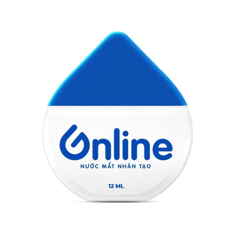 Nước mắt nhân tạo ONLINE 12ml giữ ẩm hằng ngày, bổ sung khoáng chất hạn chế khô mắt, không chất bảo quản - T302203014