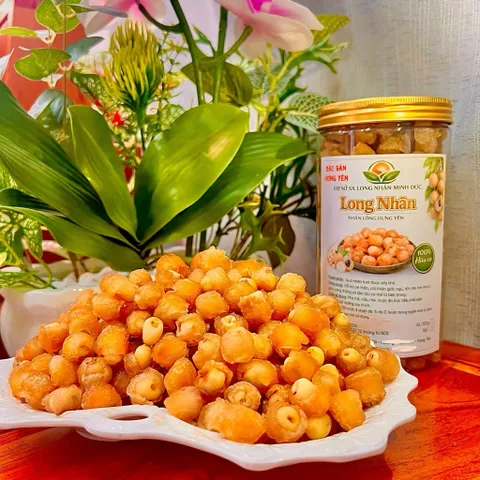 Long nhãn Ôm Sen Hưng Yên, nhãn sấy khô - Nhãn lồng Hưng Yên - 500g
