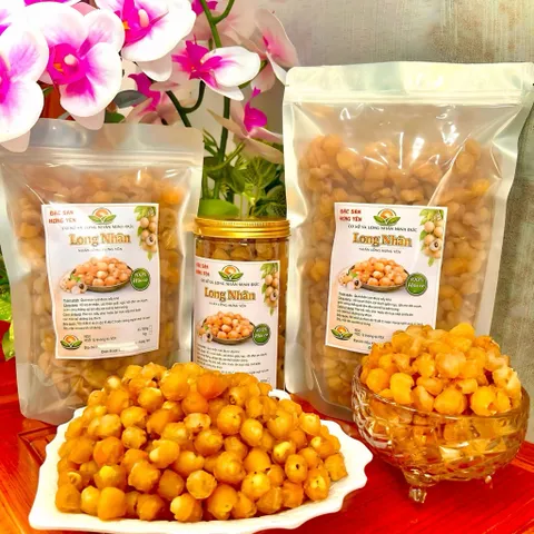 Long nhãn Ôm Sen Hưng Yên, nhãn sấy khô - Nhãn lồng Hưng Yên - 500g