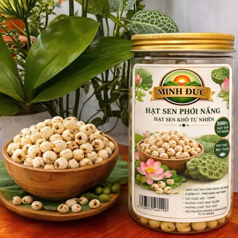 Hạt Sen Khô, hạt sen để nấu - hạt sen Minh Đức - 1kg, 500g, 250g