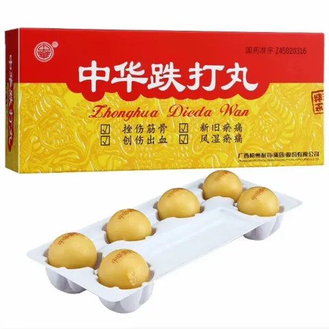 🌿💪 Trật Đả Hoàn - Zhonghua Dieda Wan - Hỗ Trợ Tan Má.u Bầm - 1 hộp-6 viên