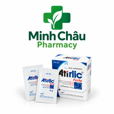 Gói Uống Atirlic Forte Hỗ Trợ Dịu Êm Bụng & Bảo Vệ Niêm Mạc Tiêu Hóa Hộp 20 Gói x 10g